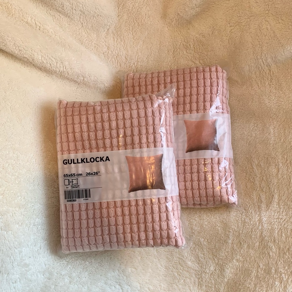 Pair of Dusty Pink Pillow Covers